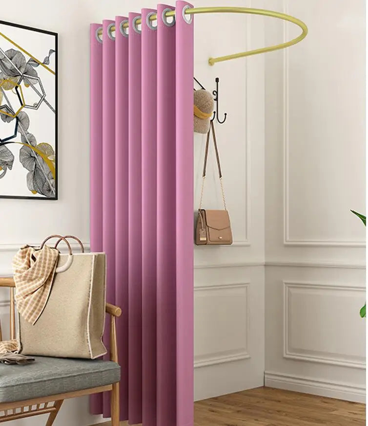 Clothing store fitting room curtain changing room changing room U-ring frame pole