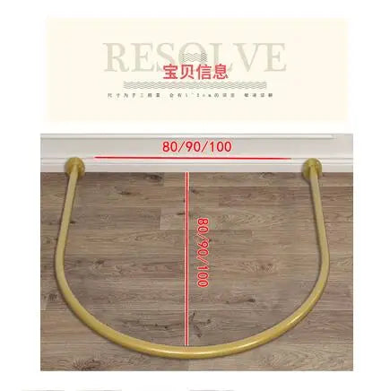 Clothing store fitting room curtain changing room changing room U-ring frame pole