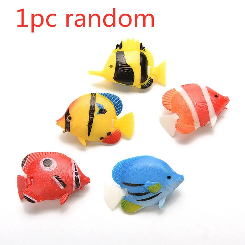 1-6pc Shark Seahorse Fish Miniature Figures Decorative Mini ocean Fairy Garden Animal Moss Micro Landscape Ornaments Resin decor