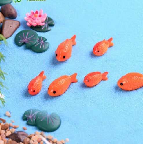 1-6pc Shark Seahorse Fish Miniature Figures Decorative Mini ocean Fairy Garden Animal Moss Micro Landscape Ornaments Resin decor