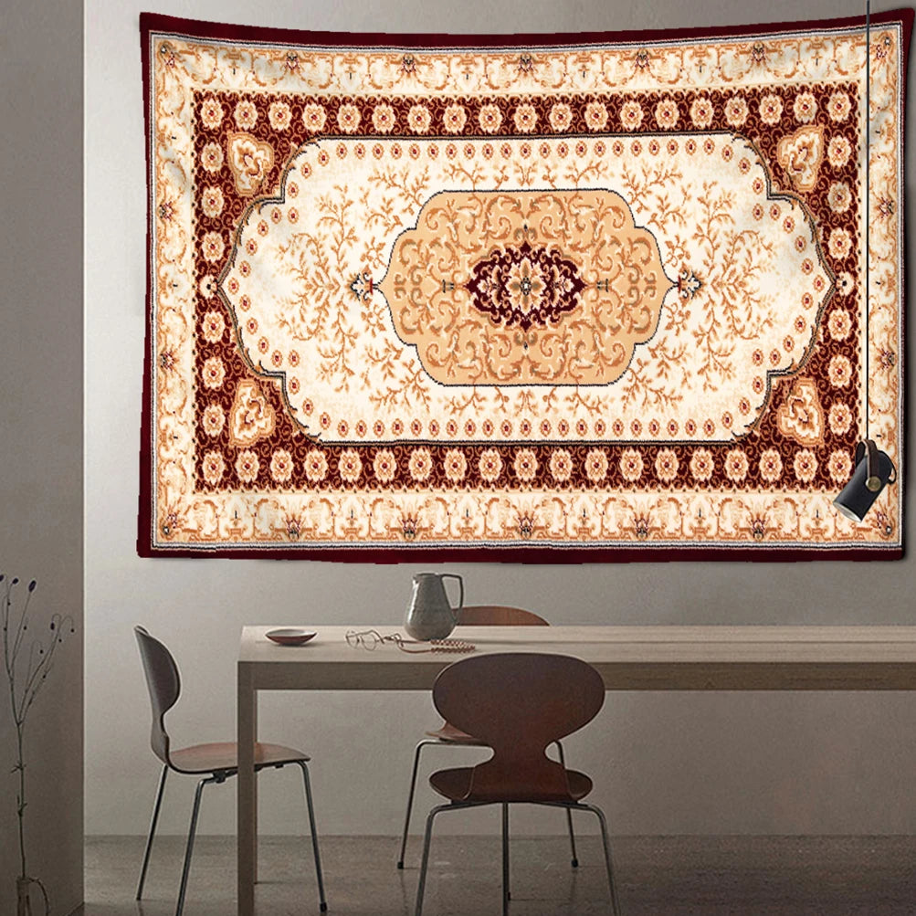 Retro Illustration Tapestry Wall Hanging Bohemian Style Hippie Tapiz Art Aesthetics Living Room Home Decor