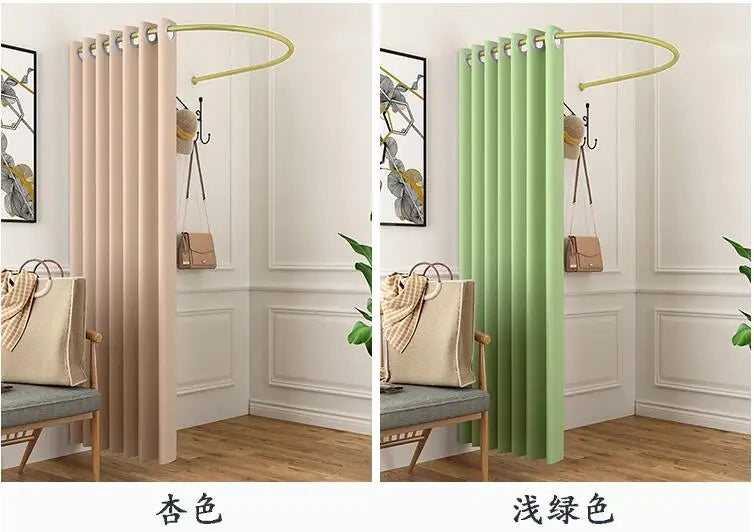 Clothing store fitting room curtain changing room changing room U-ring frame pole