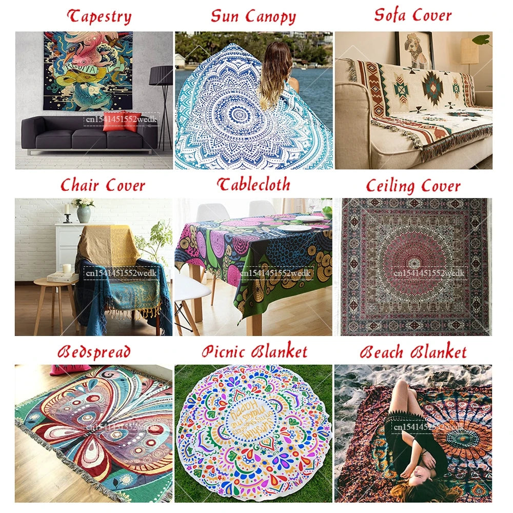 Skull Tapestry Trippy Mushroom Tapestry Snake Hippie Psychedelic Tapestry Aesthetic Moth Moon And Stars Tapestry Wall Hanging