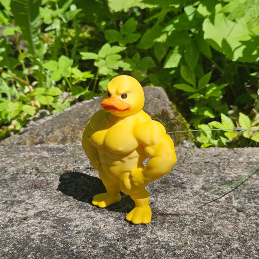 Interesting Muscle Duck Desktop Decor Funny Muscle Duck Desktop Decor Home Office Desktop Decor
