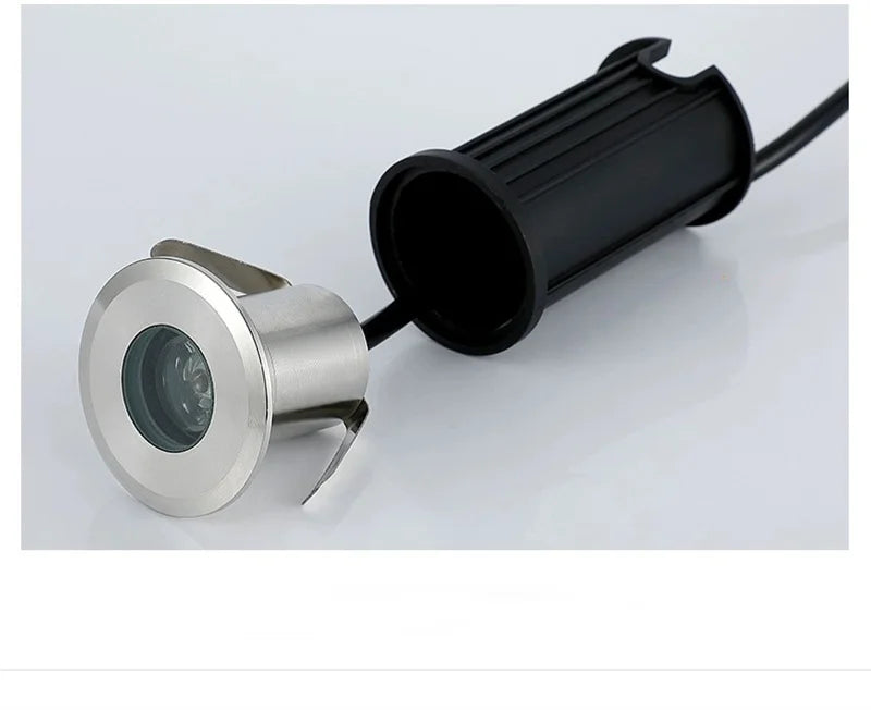 Outdoor Floor Lights Underground Lights 1W LED Lights Embedded Waterproof Floor Spotlights Pool Bottom Lights Underwater Lights