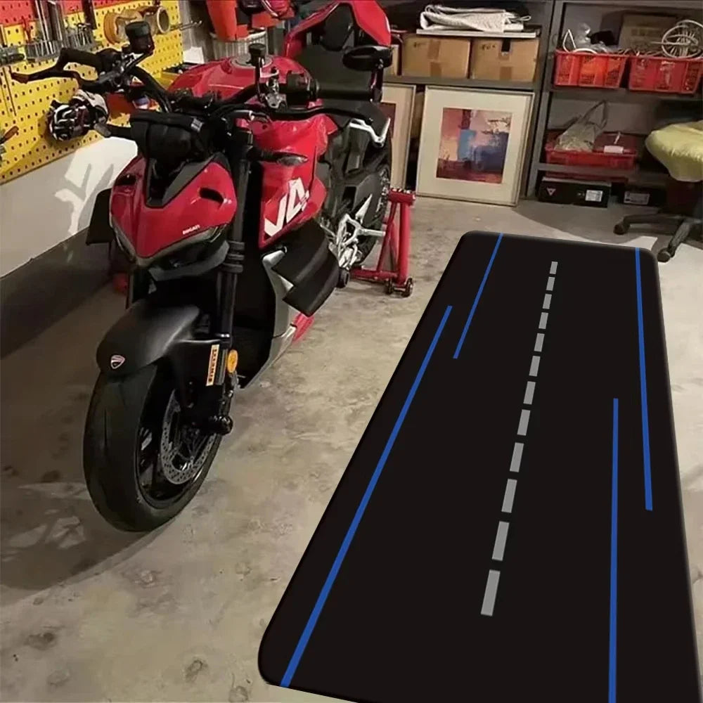 Modern Classic Motorcycle Display Rugs Garage Floor Mats Racing Motorcycle Mats Bedroom Rugs Non-slip Floor Decor Rugs Doormat