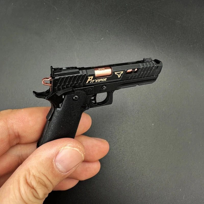 2025 New 1:3 Alloy Shell Ejection G34  Viper Keychain Gun Toy Model Detachable Decompression Toy Men's Gift Home Decor
