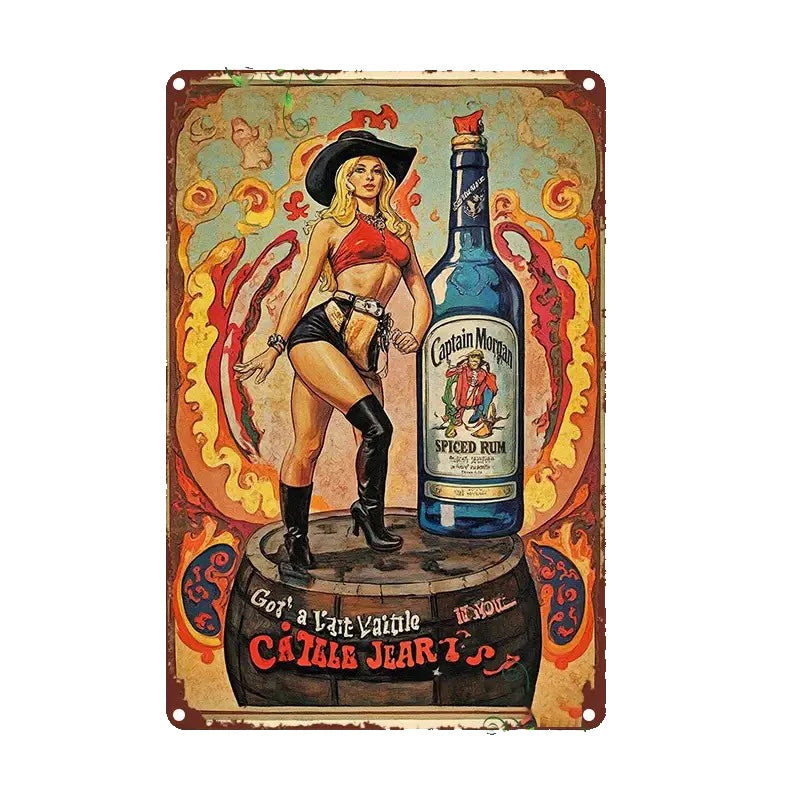 1pc Vintage beer Metal Tin Sign , Vintage Plaque Decor, Wall Art Decor, For Room Decor, Home Decor, Restaurant Decor, Bar Decor,