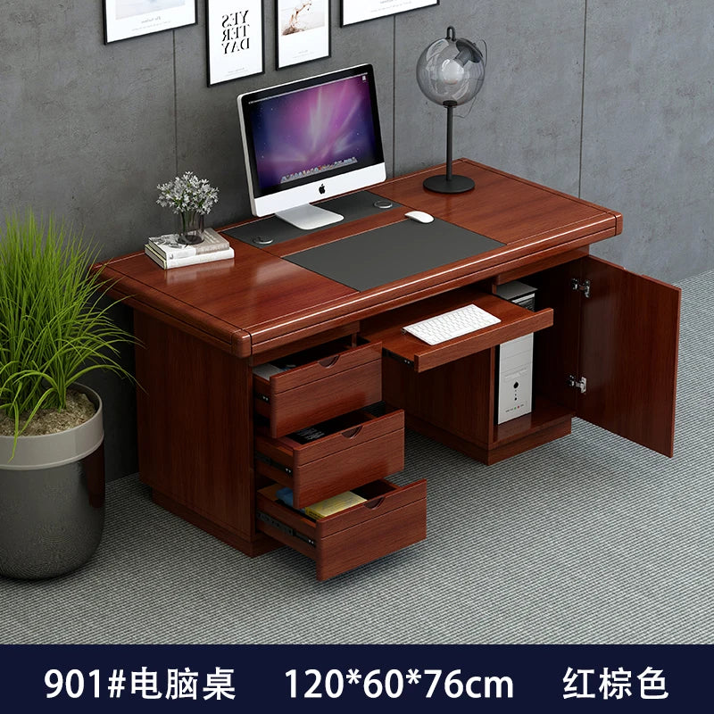 Executive Decoration Office Desk Wooden Study Modern Computer Gaming Standing Office Desk Display Escritorio Oficina Home Decor