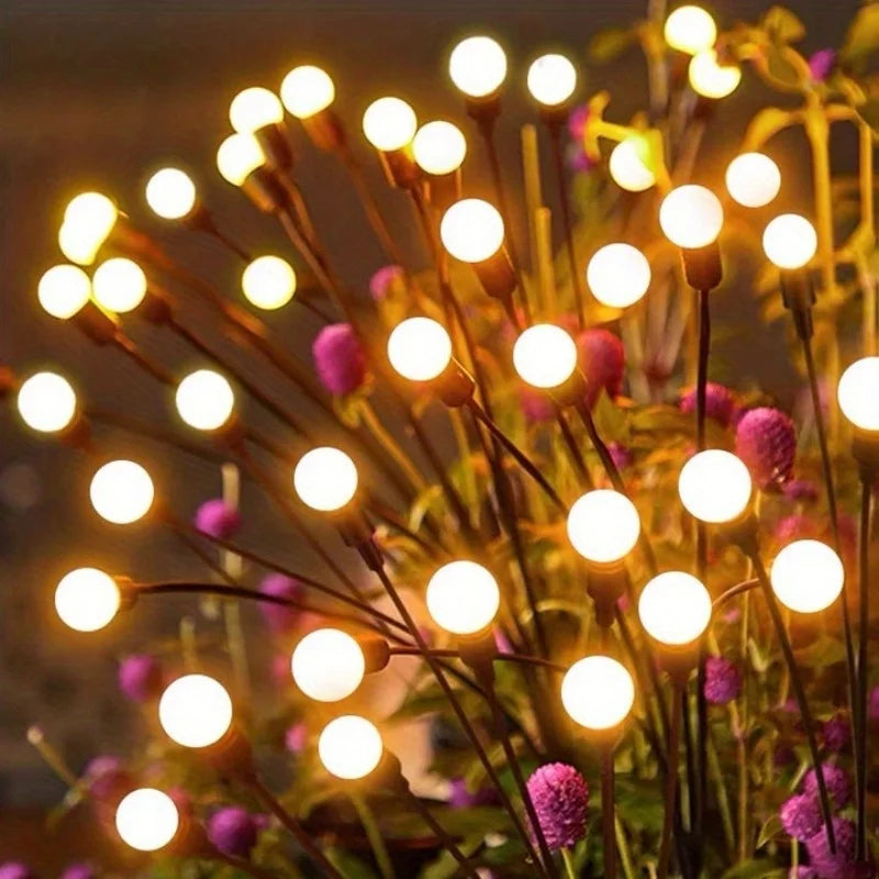 Solar outdoor lights, firefly lights, courtyard lights, ambient lights, garden decoration lights, waterproof lawn lights
