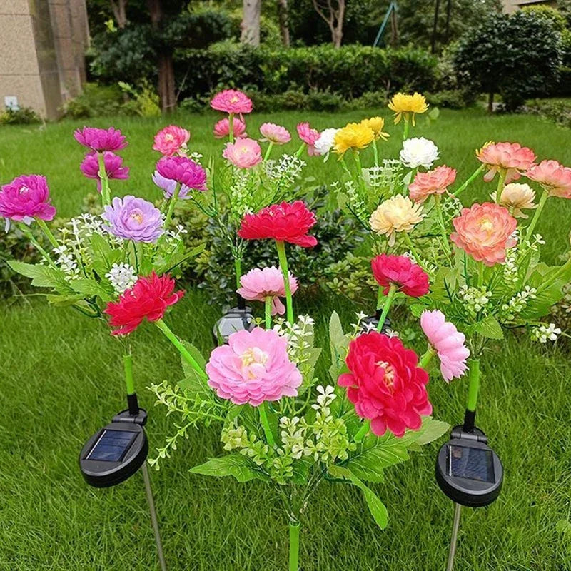 Snow Lotus Lawn Lights Solar Lights Outdoor Lighting Garden Lights Patio Patio Garden Decorative Flower Party Wedding Lights