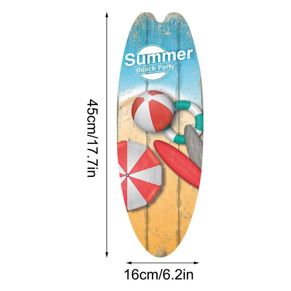 Surfboard Wooden Hanging Sign Ocean Decor Summer Decor Outdoor Decor Summer Theme Wall Decor Beach Signs for Home Cafe Bar Decor
