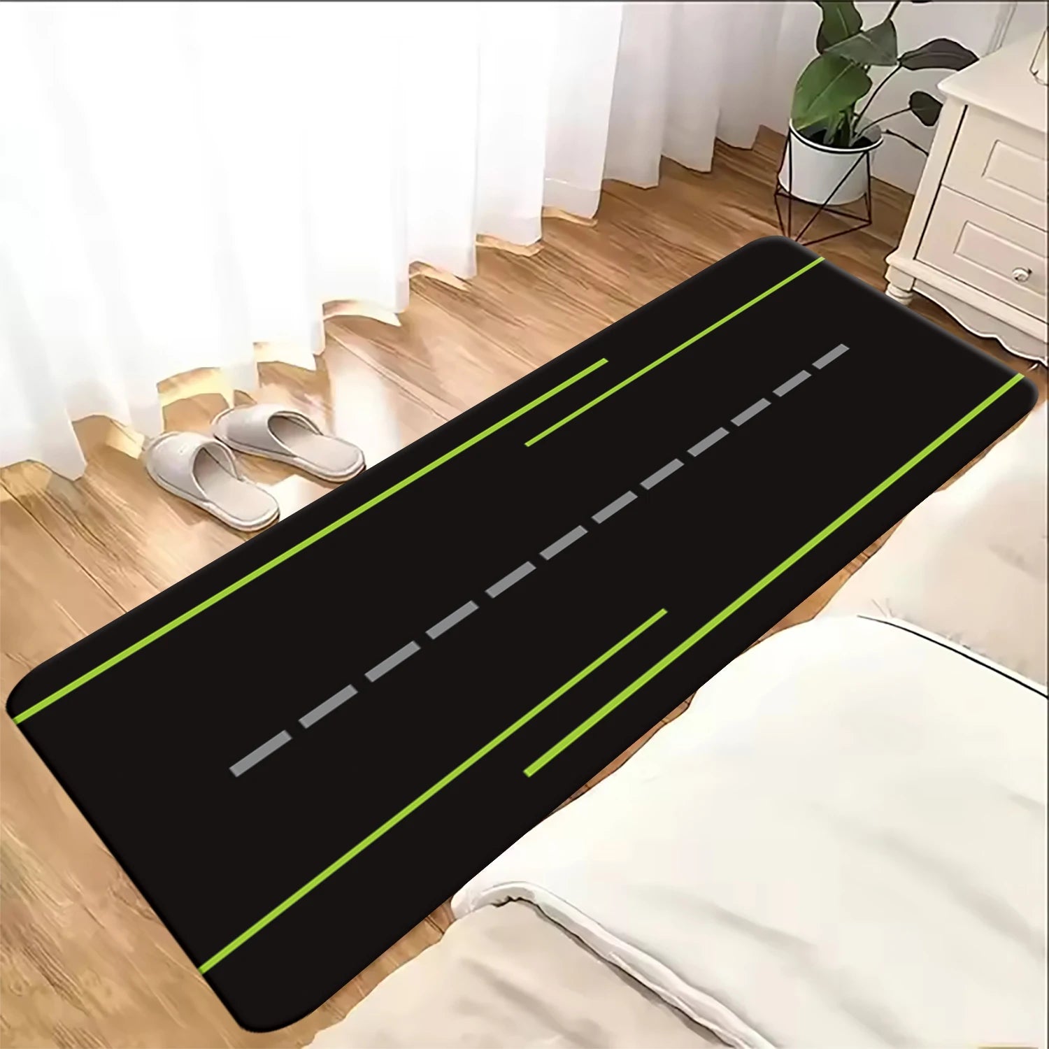 Classic motorcycle display rugs, garage floor mats, racing motorcycle mats, bedroom rugs, non-slip floor decorative rugs