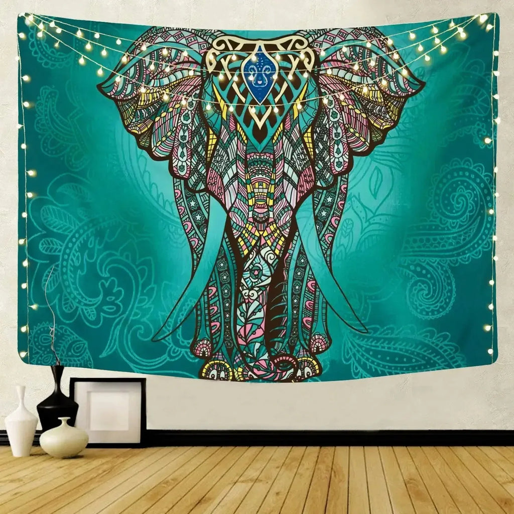 Bohemian Decorative Wall Cloth Tapestry Psychedelic Hippie Night Moon Tapestry Mandala Tapestry Indian Mandala