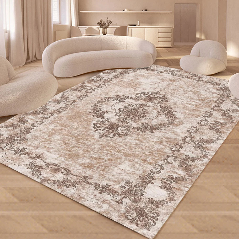 Traditional Oriental Area Rug Geometric Distressed Living Room Kitchen Dining Area Rugs Ethnic Soft Bedroom Rugs Kitchen Rugs