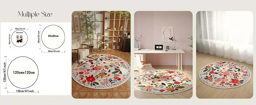 3D Vortex Optical Illusion Rugs Trap Area Rugs Not-Slip Round Rugs Area Carpets for Living Room Short Plush Trap Swirl Carpet