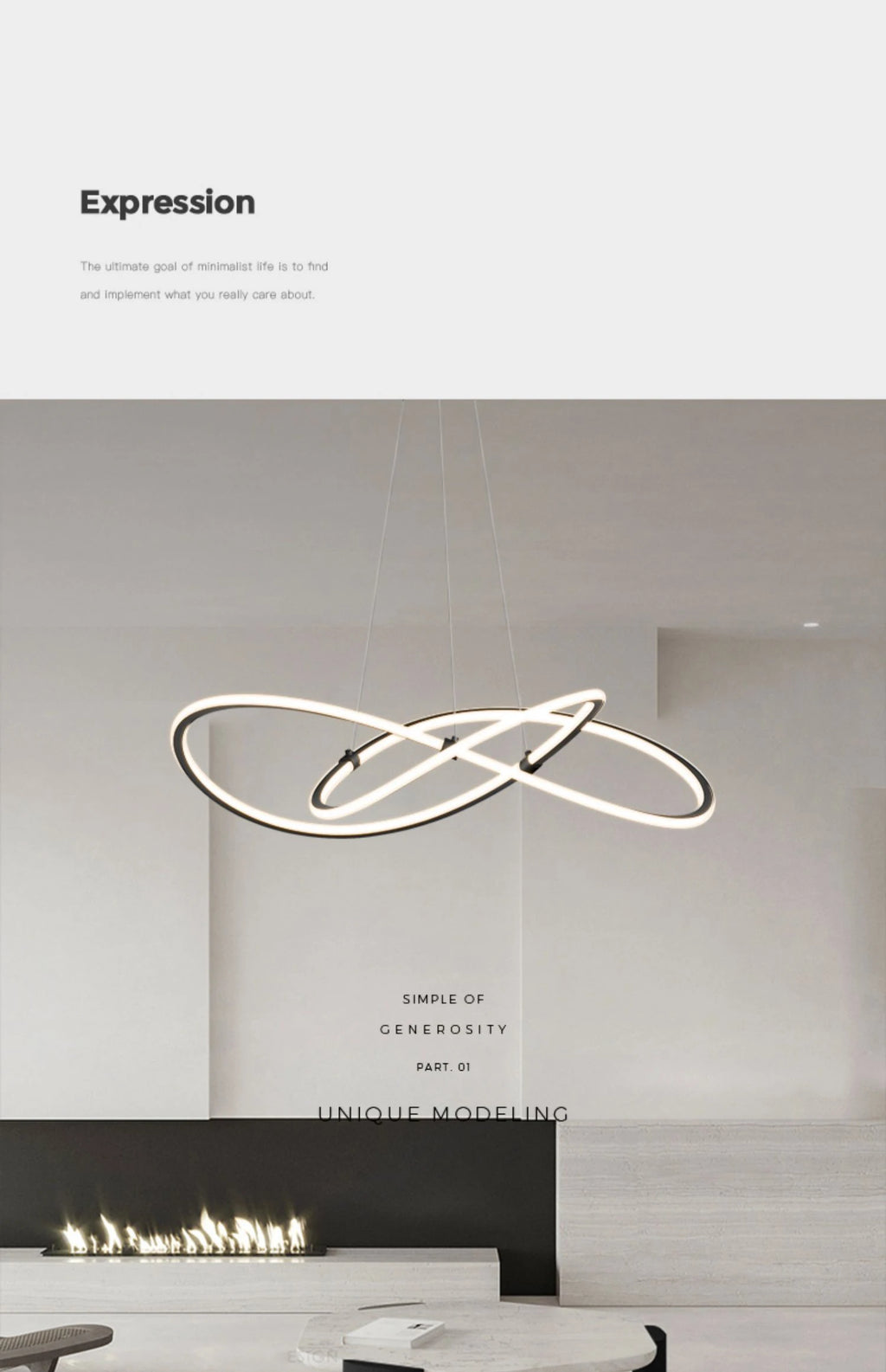 Simple Modern Ceiling Chandelier Adjustable Indoor Lighting High Brightness for Living Room Dining Room Bedroom Decor Ornament