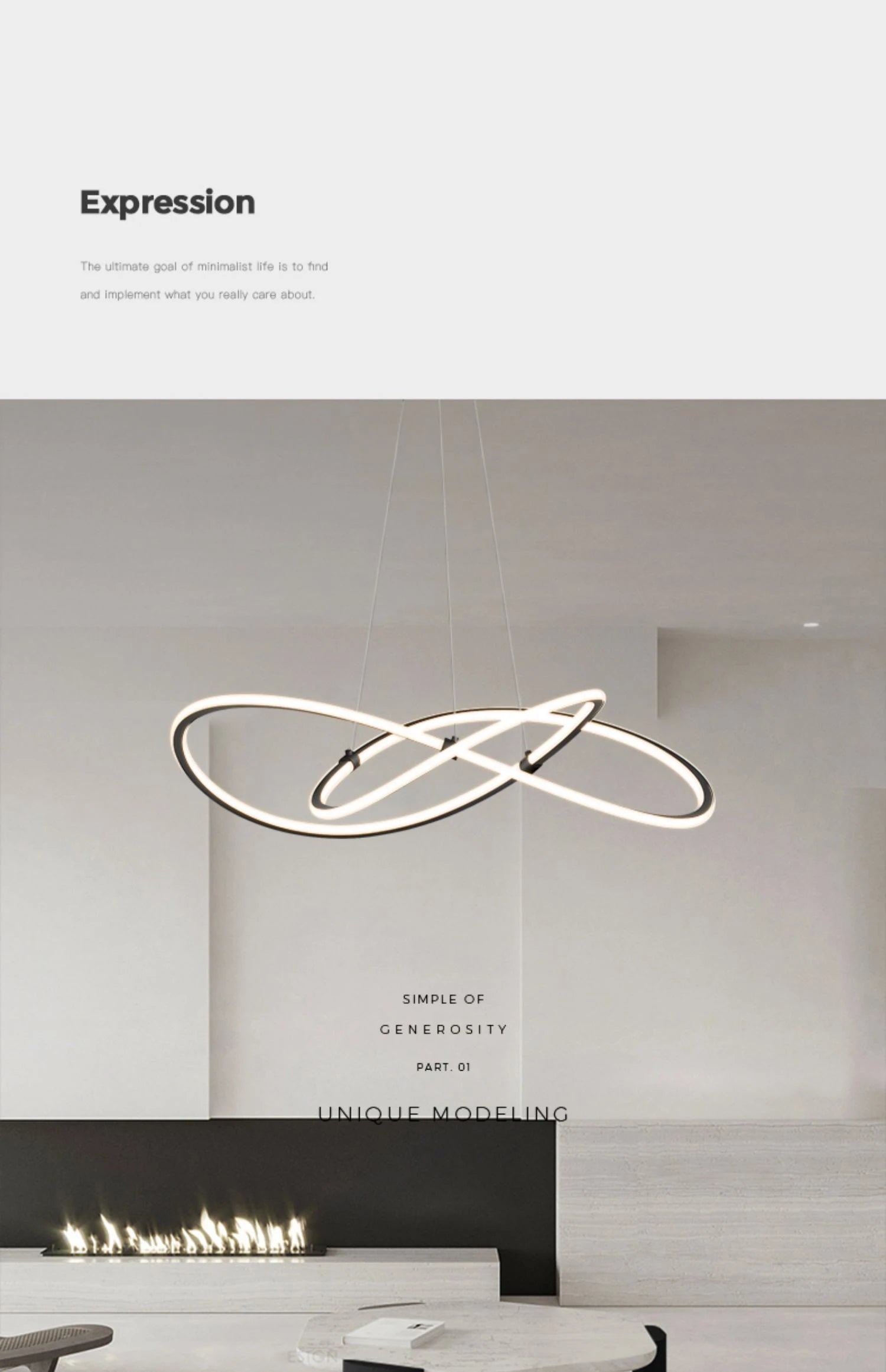 Simple Modern Ceiling Chandelier Adjustable Indoor Lighting High Brightness for Living Room Dining Room Bedroom Decor Ornament