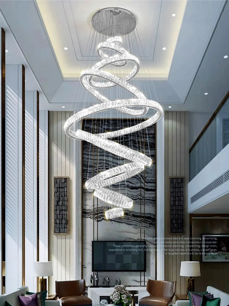 Modern home decor led lights pendant light lamps forstaircase Chandeliers for living room hanging light indoor lighting