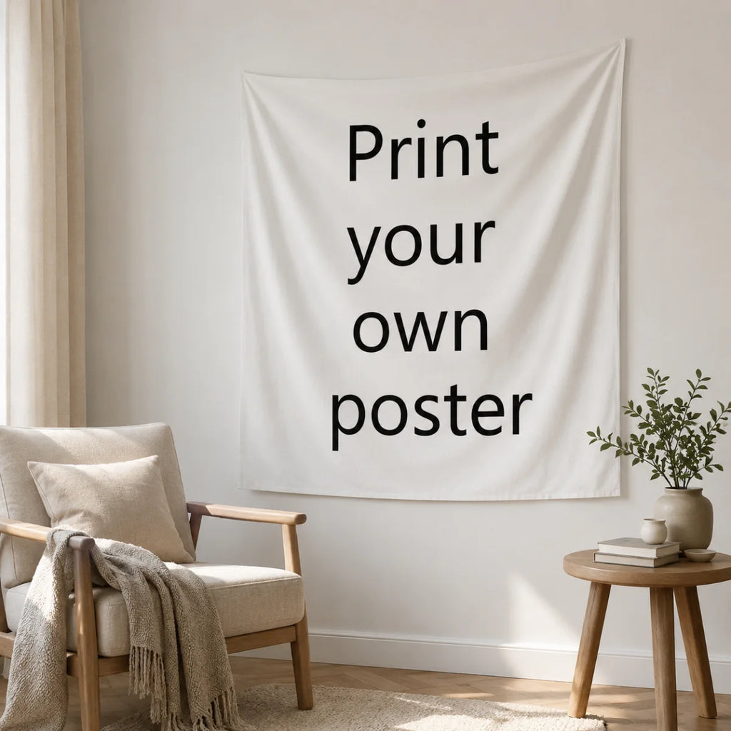 A customizable, personalized tapestry—a unique home decor piece suitable for various occasions.