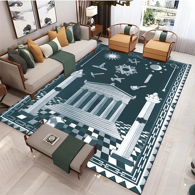 Freemasonry Modern Rugs home capital community freemason area rugs non-slip mats decorative personalized gift carpet door mat