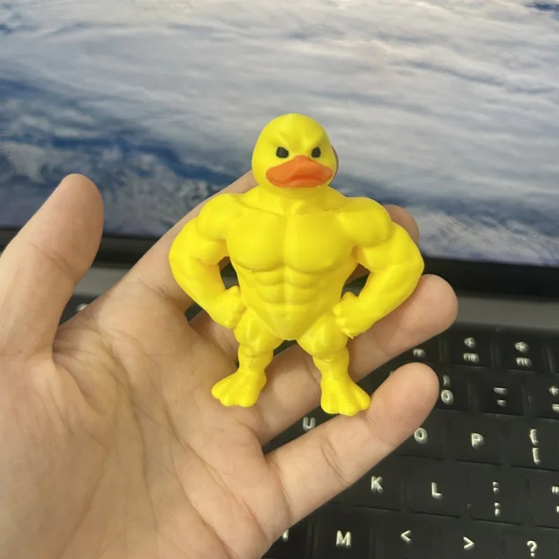 Interesting Muscle Duck Desktop Decor Funny Muscle Duck Desktop Decor Home Office Desktop Decor
