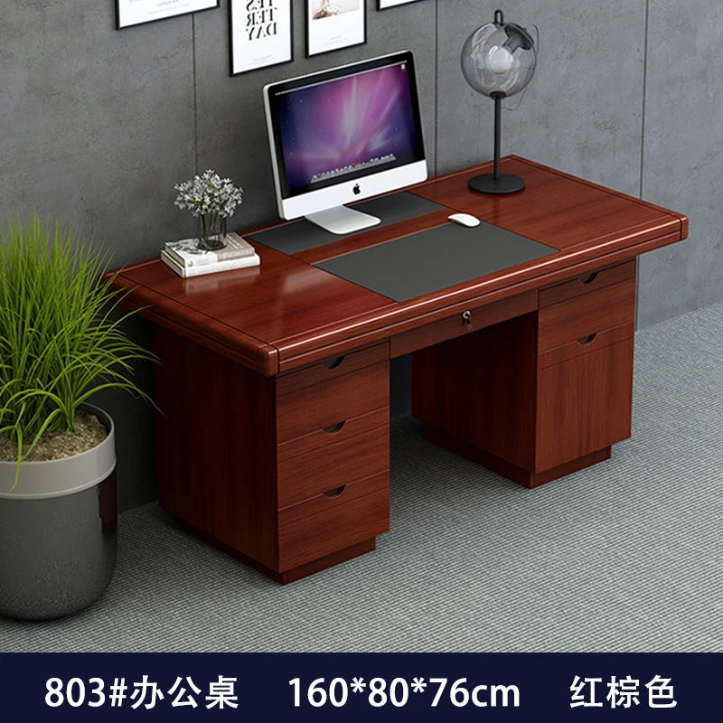 Executive Decoration Office Desk Wooden Study Modern Computer Gaming Standing Office Desk Display Escritorio Oficina Home Decor