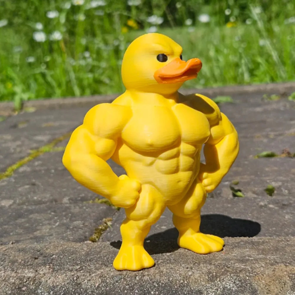Interesting Muscle Duck Desktop Decor Funny Muscle Duck Desktop Decor Home Office Desktop Decor