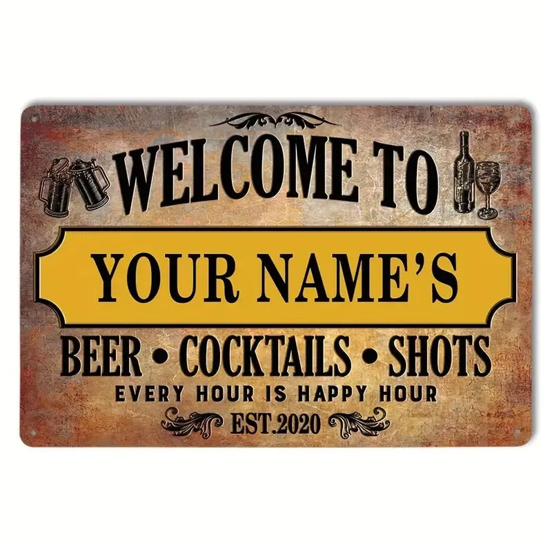 1pc Vintage beer Metal Tin Sign , Vintage Plaque Decor, Wall Art Decor, For Room Decor, Home Decor, Restaurant Decor, Bar Decor,