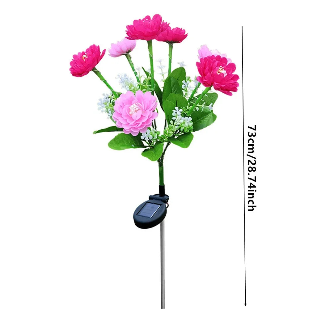 Snow Lotus Lawn Lights Solar Lights Outdoor Lighting Garden Lights Patio Patio Garden Decorative Flower Party Wedding Lights