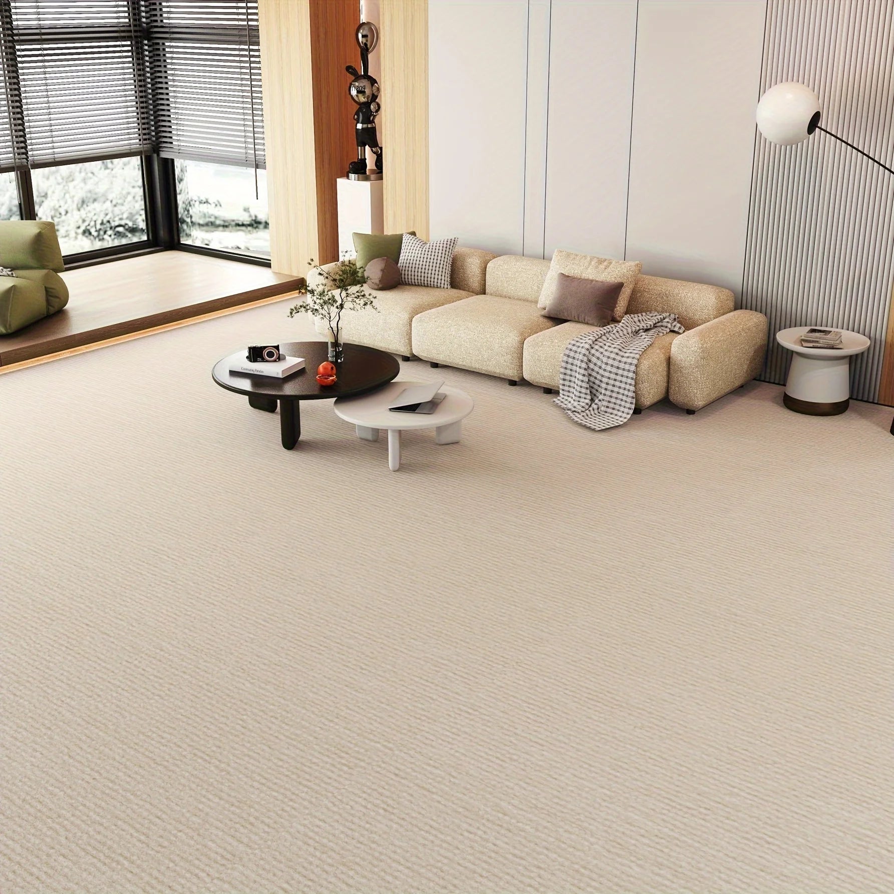 Kitchen And Bedroom Rug 40cm x 3m Absorbent Self-Adhesive Suitable For Room Decor Bathroom Solid Color And Living Room.