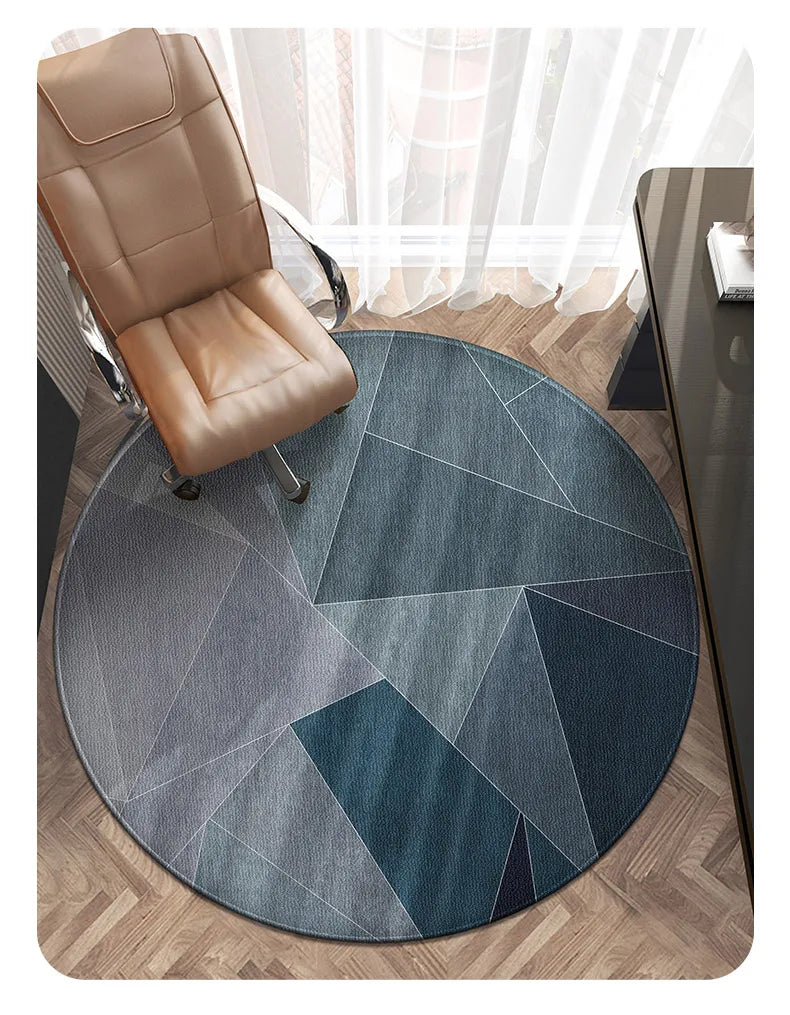 Round Rugs and Carpets for Home Living Room Decoration Teenager Bedroom Decor Carpet Sofa Coffee Table Area Rug Non-slip Mat