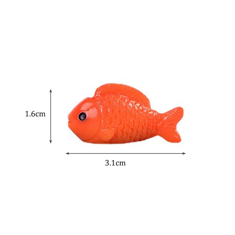 1-6pc Shark Seahorse Fish Miniature Figures Decorative Mini ocean Fairy Garden Animal Moss Micro Landscape Ornaments Resin decor