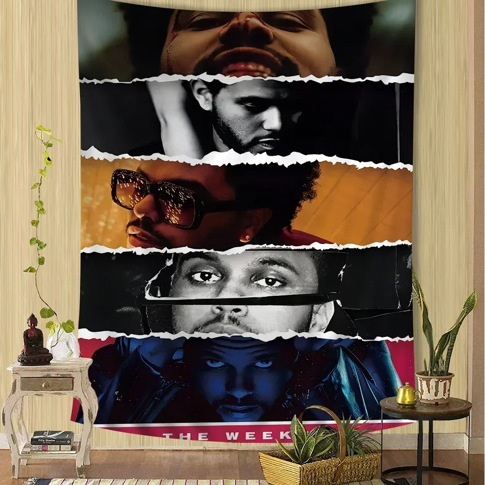 The Weeknd Tapestry Art Printing Art Science Fiction Room Home Decor Wall Art Decor
