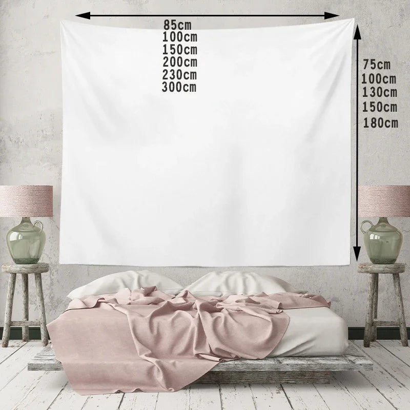 Bohemian tapestry green prairie background cloth modern home decoration bedroom dormitory wall hanging cloth