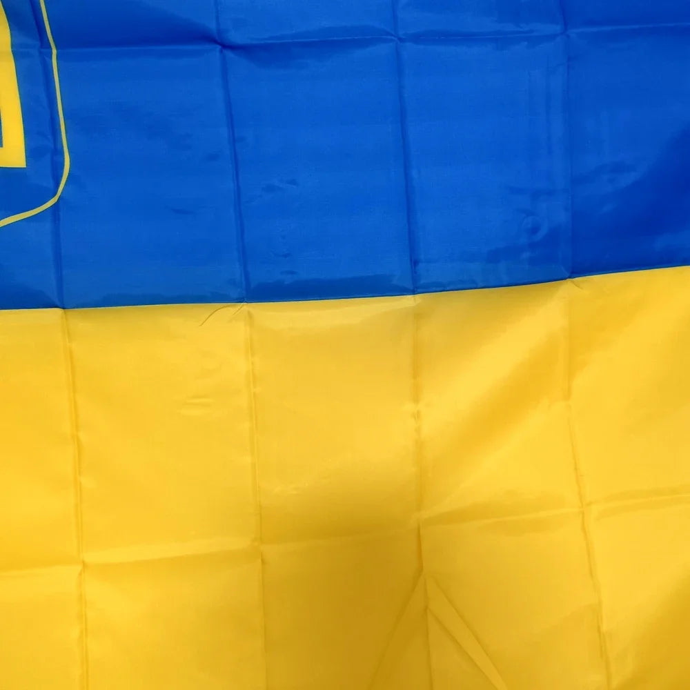 Polyester Tapestry for Decoration, Garden Interior Banner, Ukraine Flag, 90x150cm