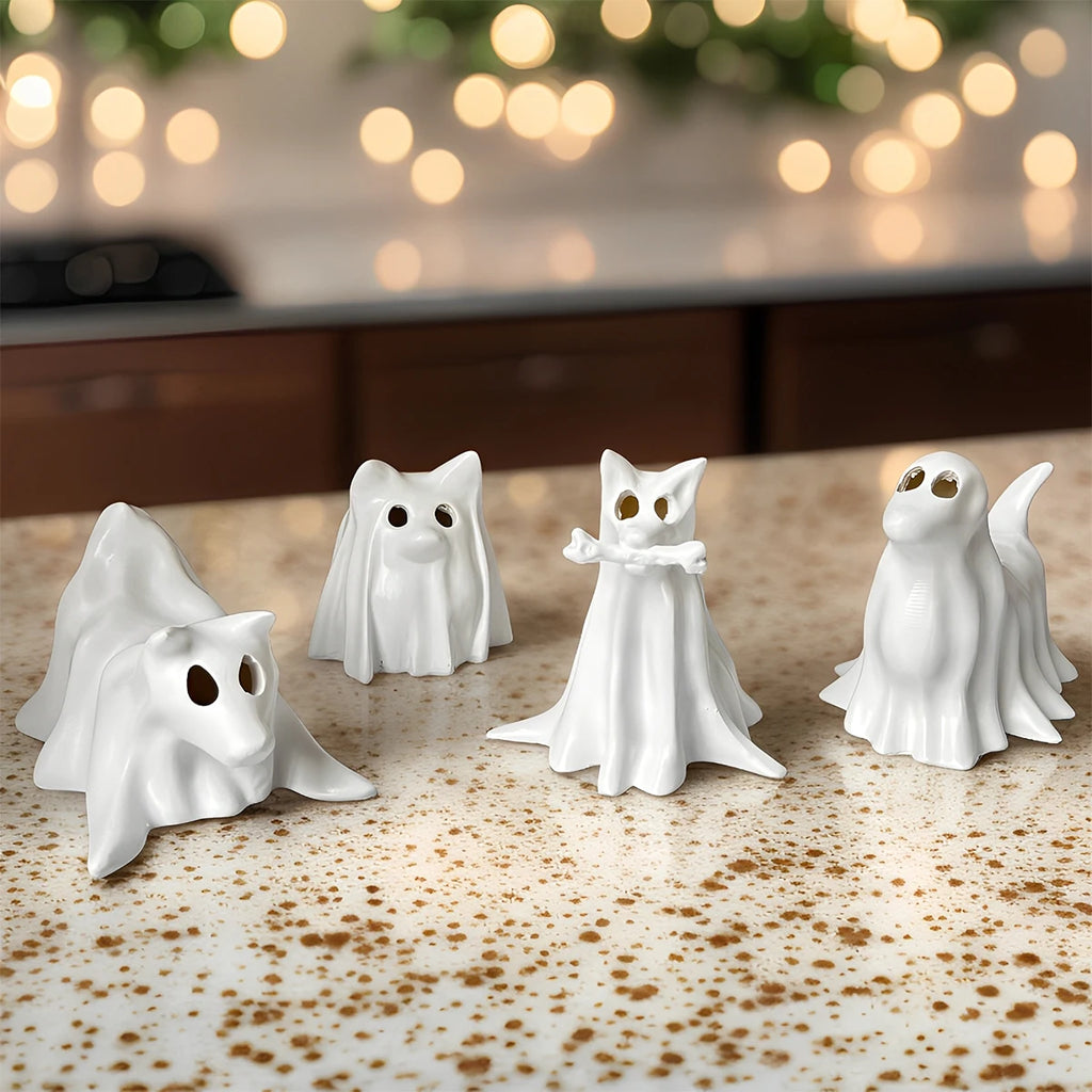 Halloween Ghost Decoration - Perfect Gift for Halloween Home Decor and Dog Lovers, Halloween Decoration - Ghost Dog Halloween Decor (Lights Not Included)