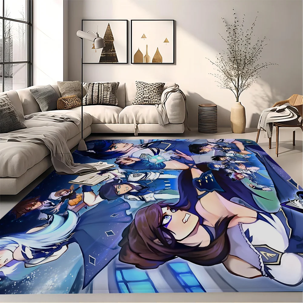 Cute Aphmau with Wings Long Rugs Cheaper Anti-slip Modern Living Room Balcony Printed Bedside Area Rugs