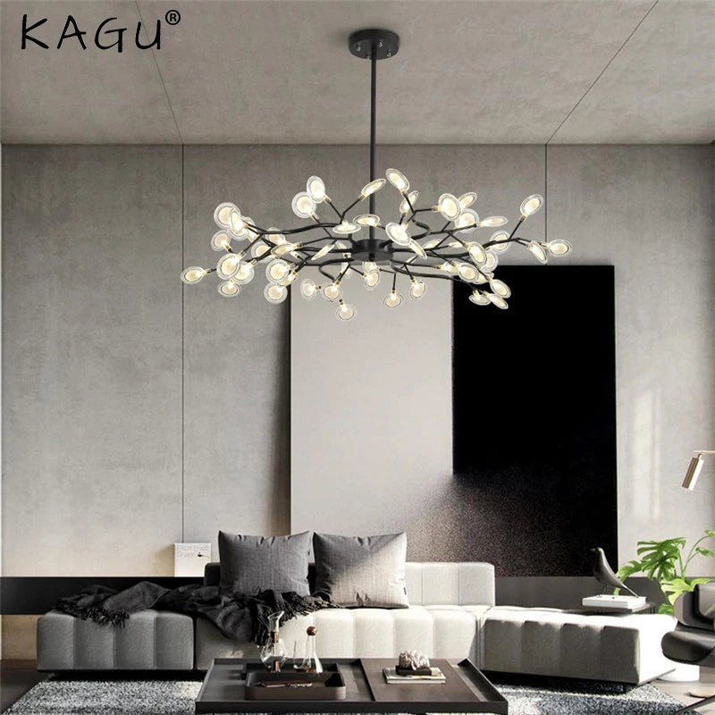 Modern LED Chandelier Living Room Bedroom Kitchen Nordic Gorgeous Firefly Lamp Home Indoor Lighting Luxurious Decor Hanging Lamp