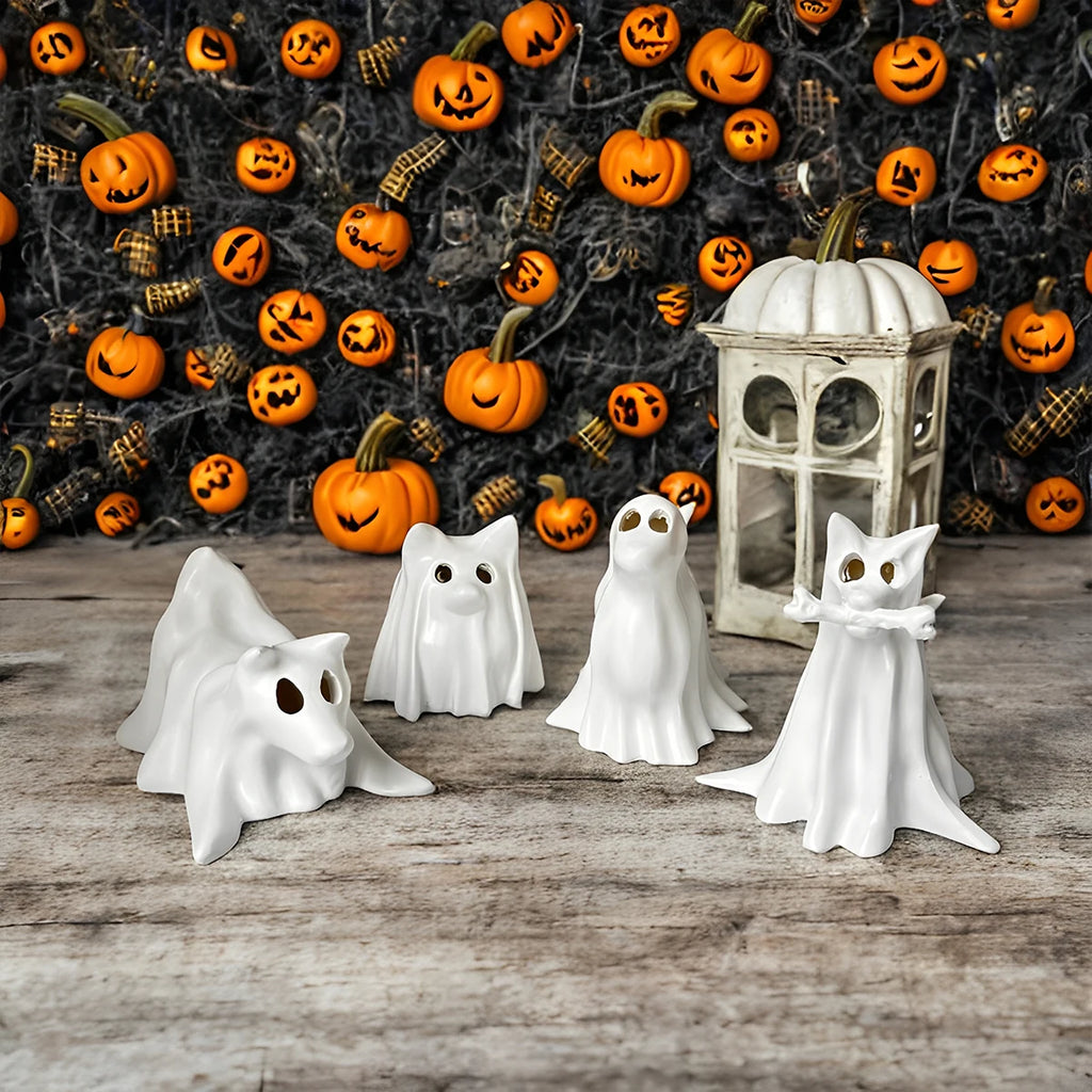 Halloween Ghost Decoration - Perfect Gift for Halloween Home Decor and Dog Lovers, Halloween Decoration - Ghost Dog Halloween Decor (Lights Not Included)