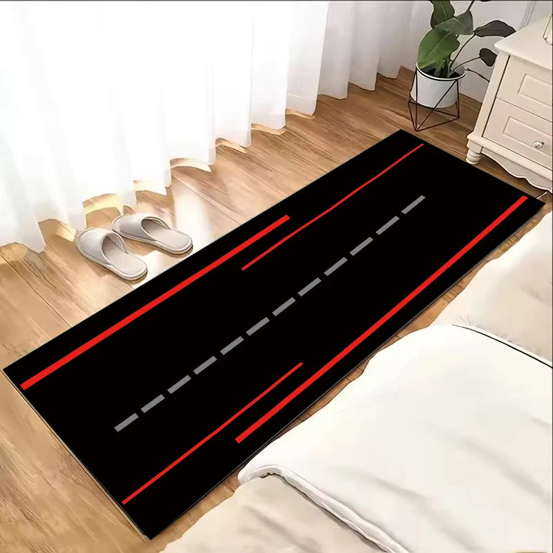 Modern Classic Motorcycle Display Rugs Garage Floor Mats Racing Motorcycle Mats Bedroom Rugs Non-slip Floor Decor Rugs Doormat