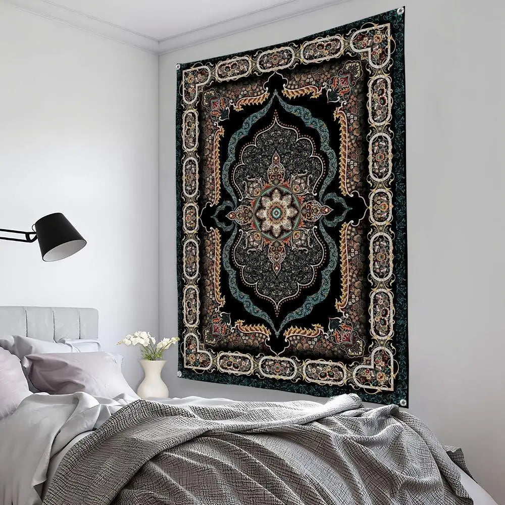 Persian Pattern Tapestry Background Art Decor For Bedroom Living Room Bar Garden Outdoor  Wall Decor