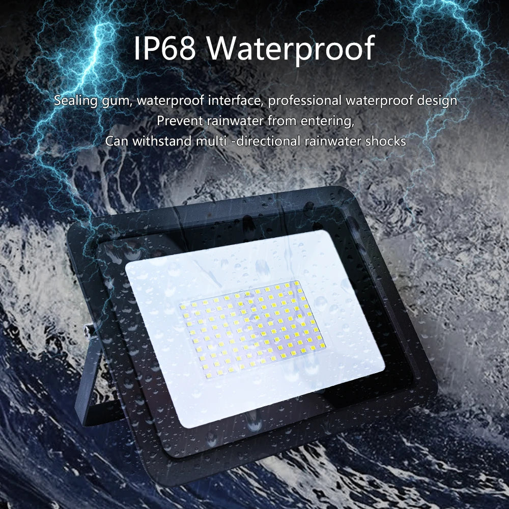 LED Flood Light 10W 20W 30W 50W 100W 220V IP68 Waterproof Outdoor Spotlight Garden Street Lamp Projector Lamp Wall LED Reflector