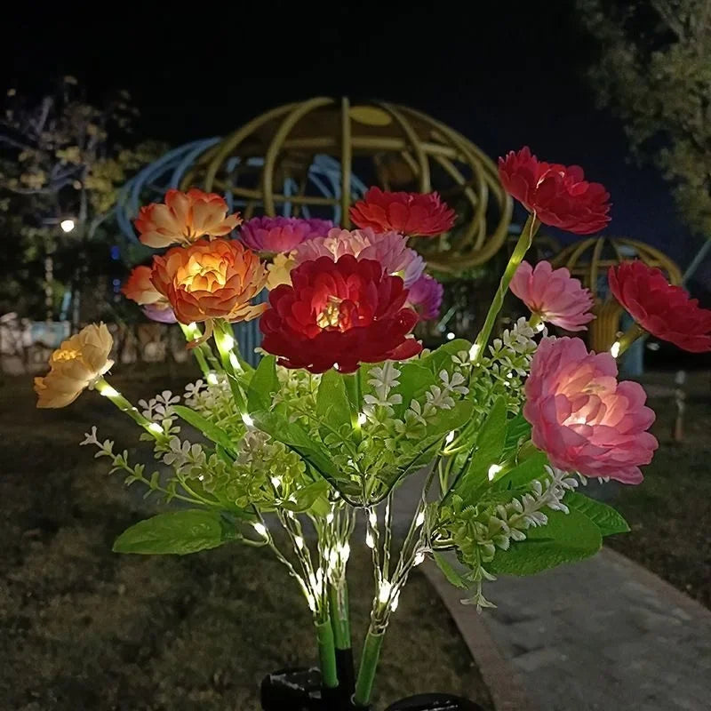 Snow Lotus Lawn Lights Solar Lights Outdoor Lighting Garden Lights Patio Patio Garden Decorative Flower Party Wedding Lights
