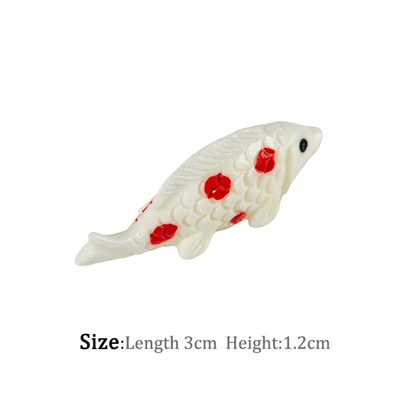 1-6pc Shark Seahorse Fish Miniature Figures Decorative Mini ocean Fairy Garden Animal Moss Micro Landscape Ornaments Resin decor