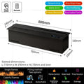 Modern 3D Steam Fireplace Silent Decorative Humidifier Electric Flame LED Water Vapor Fireplace Indoor Remote TV Wall Room Decor