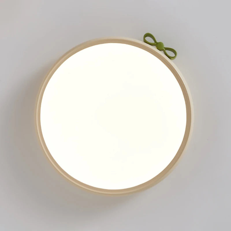 Pink Bow Children's Room Ceiling Light LED Princess Room Lamp French Cream Style Baby Room Study Room Girl Bedroom Ceiling Lamps