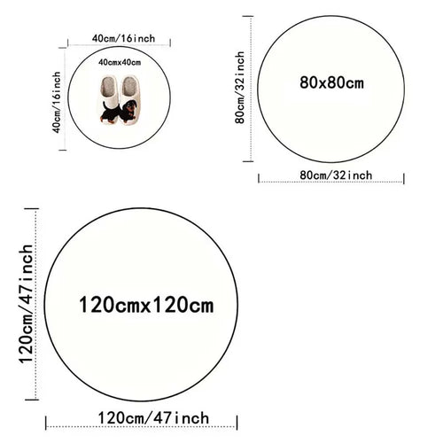 3D Vortex Optical Illusion Rugs Trap Area Rugs Not-Slip Round Rugs Area Carpets for Living Room Short Plush Trap Swirl Carpet