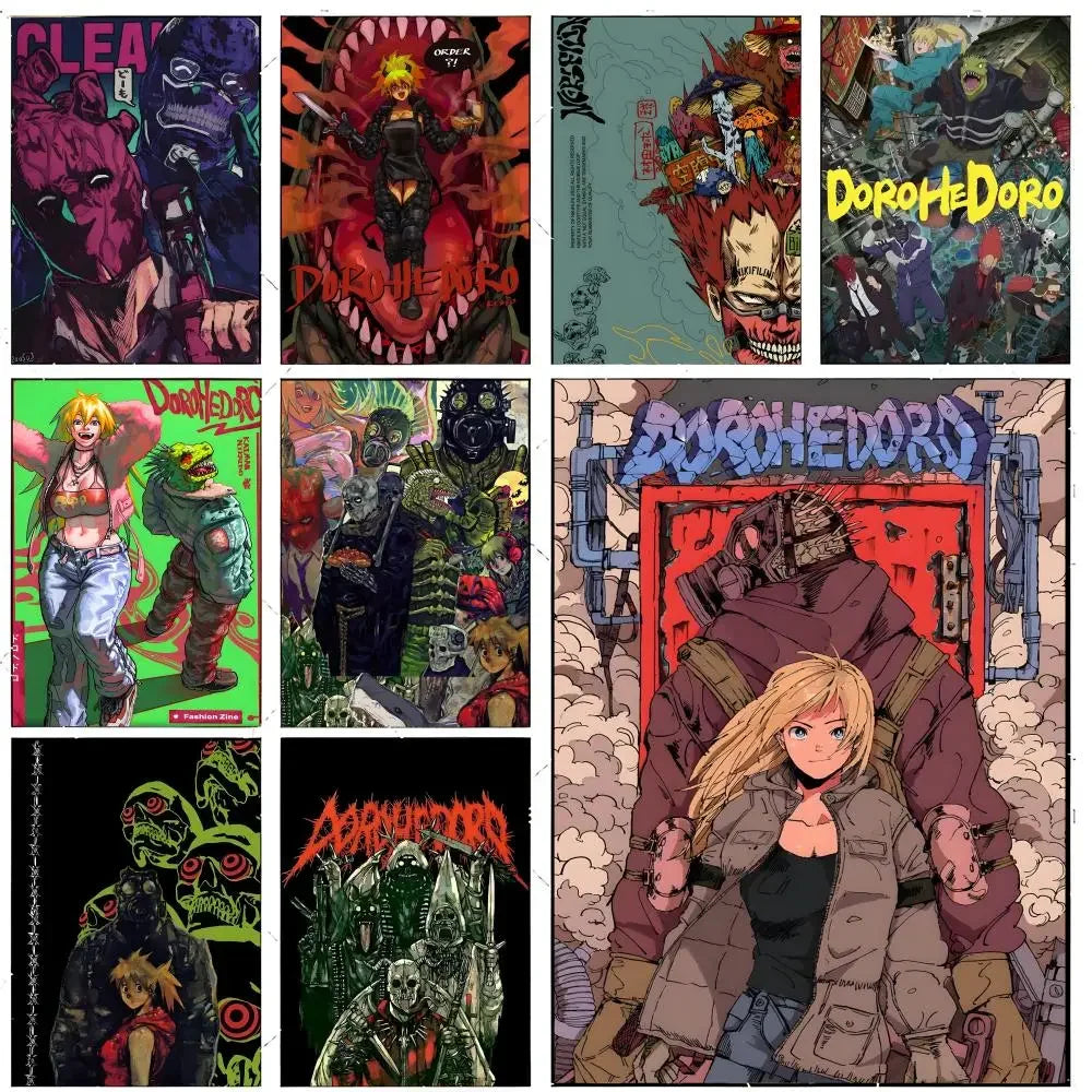 dark fantasy anime D-Dorohedoro Poster Premium Decor Art & Gift for Household Lounge Home Ornaments