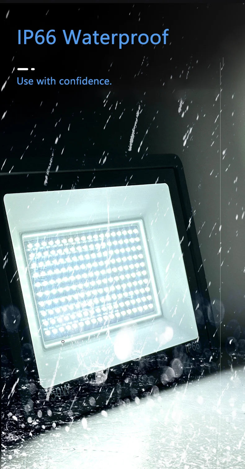 LED Flood Light 10W 20W 30W 50W 100W AC 220V LED Floodlight IP66 Waterproof Reflector Spotlight Street Light Outdoor Garden Lamp